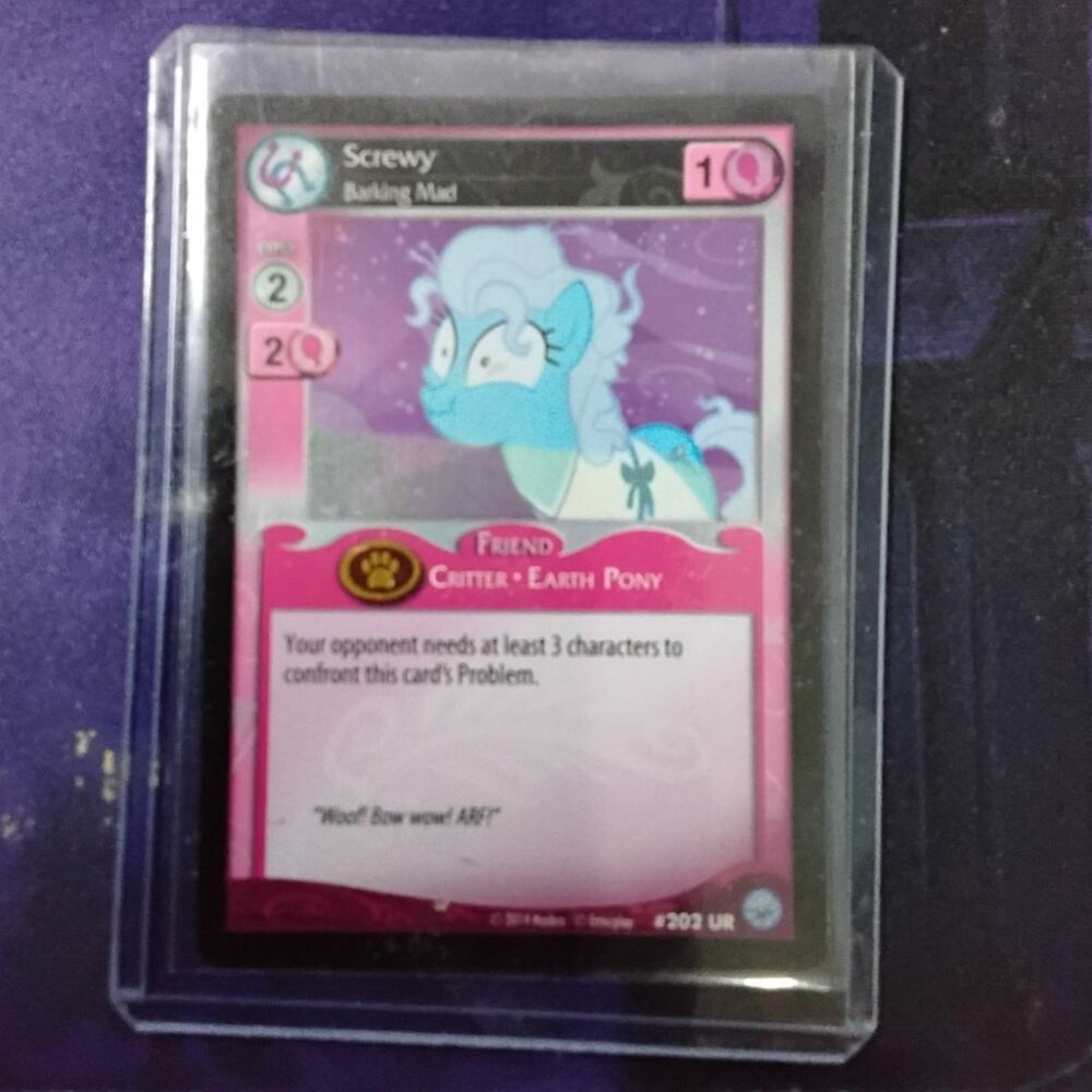 My Little Pony Ccg Premiere Screwy Barking Mad Foil Trading Card 202UR